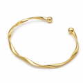 Golden twist cuff bracelet